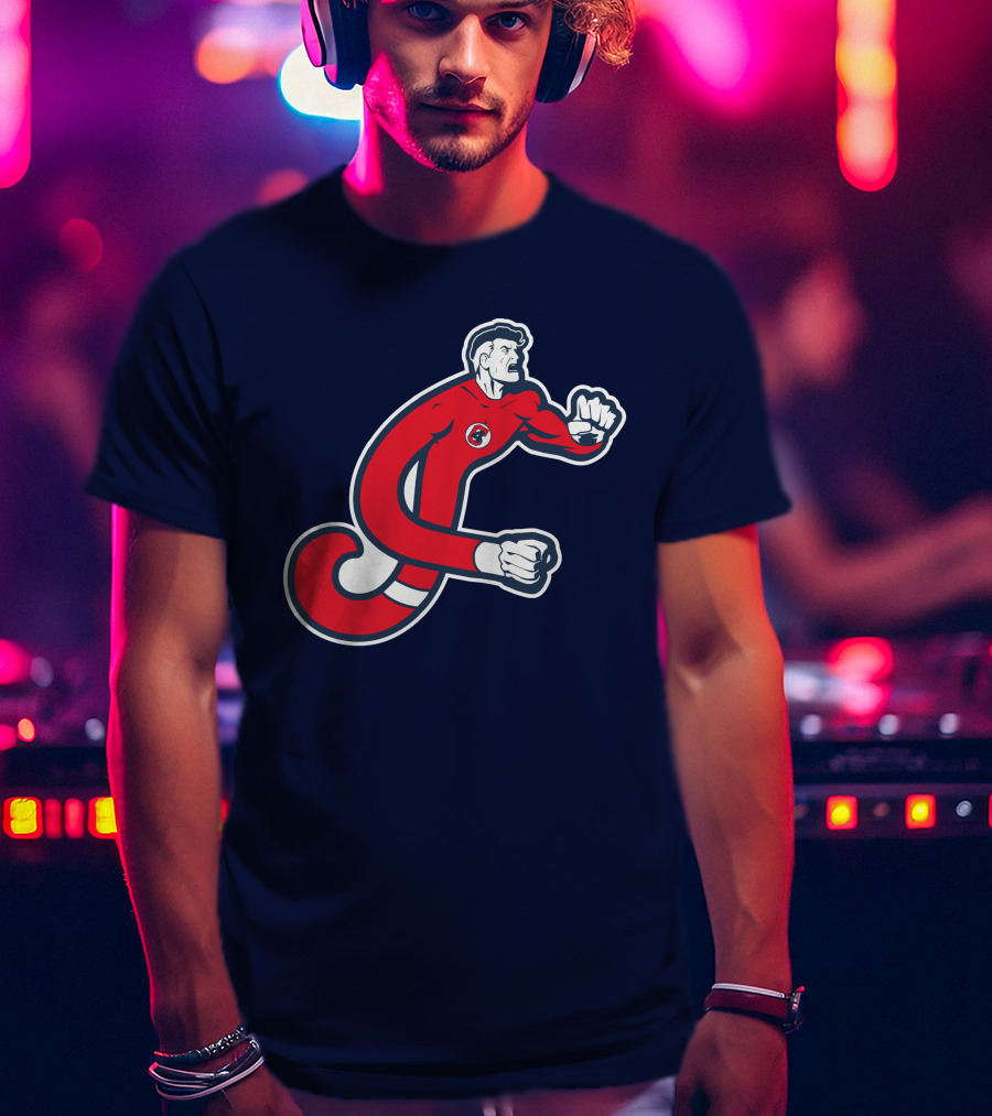 Cleveland Mr. Fantastics MLB Stretching Superhero T-Shirt