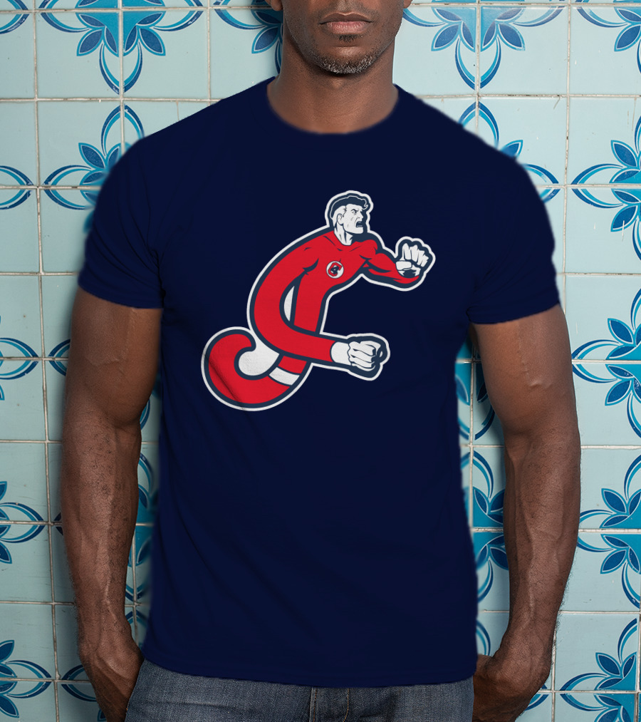 Cleveland Mr. Fantastics MLB Stretching Superhero T-Shirt