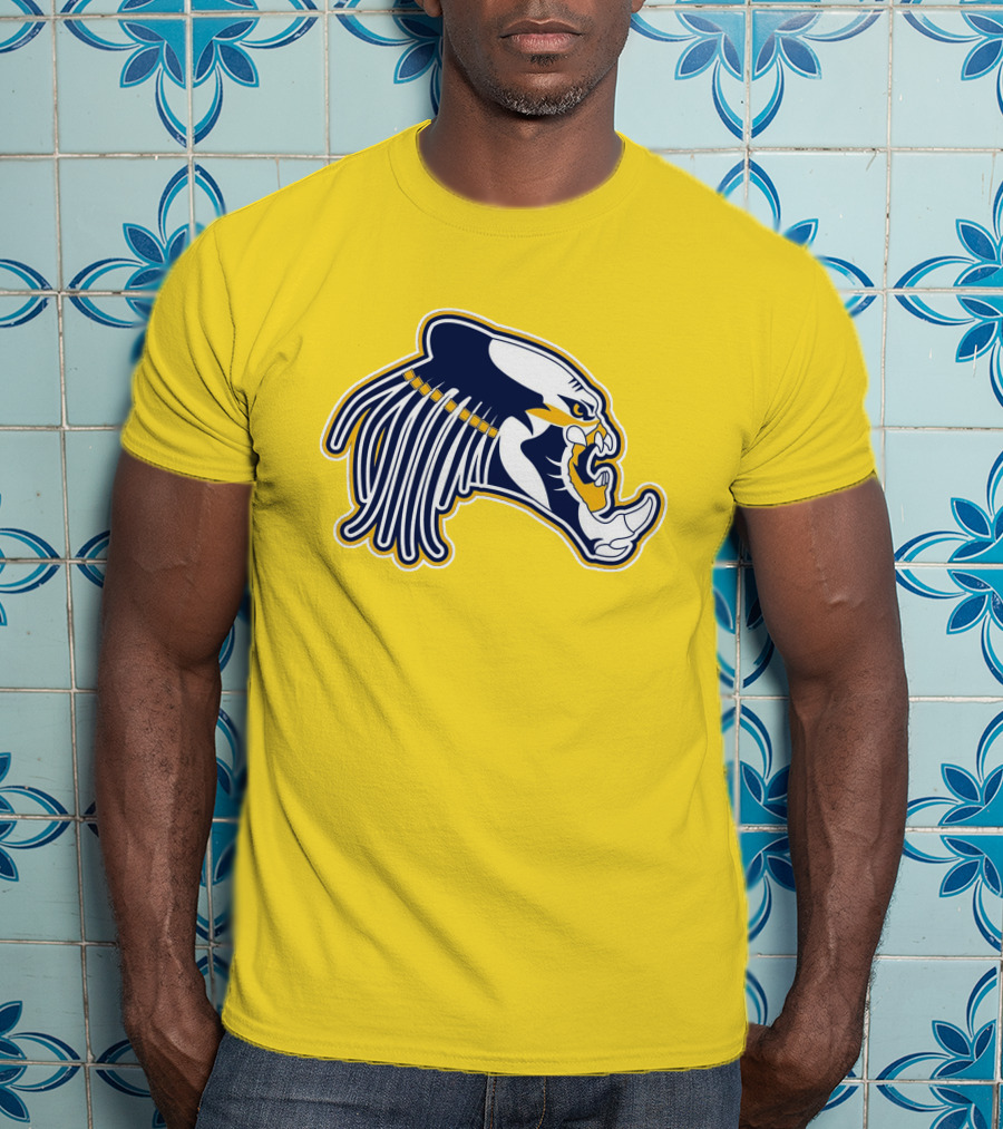 Nashville Predators Logo Iconic Saber-Tooth Tiger Head T-Shirt