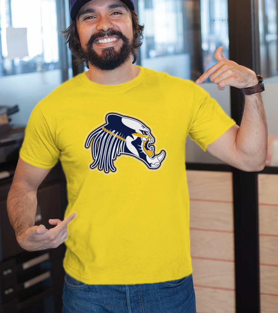 Nashville Predators Logo Iconic Saber-Tooth Tiger Head T-Shirt