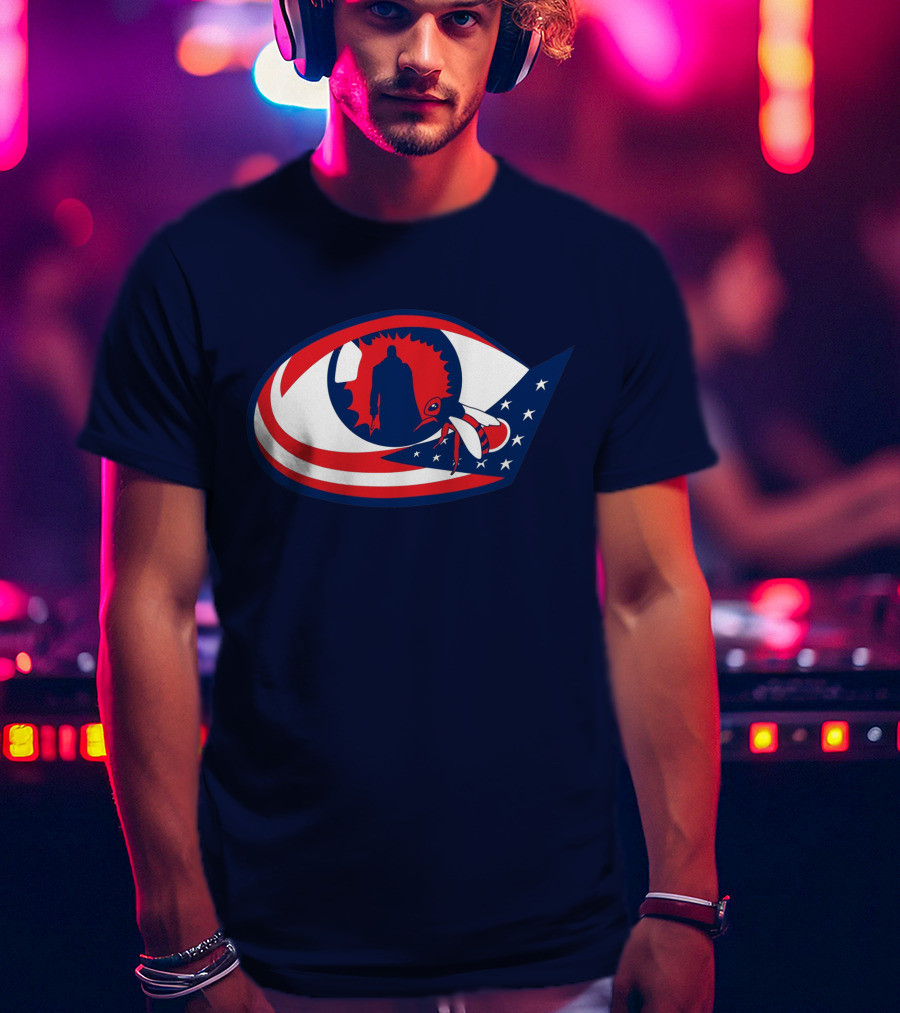 Columbus Candymans American Flag Eye And Bee T-Shirt
