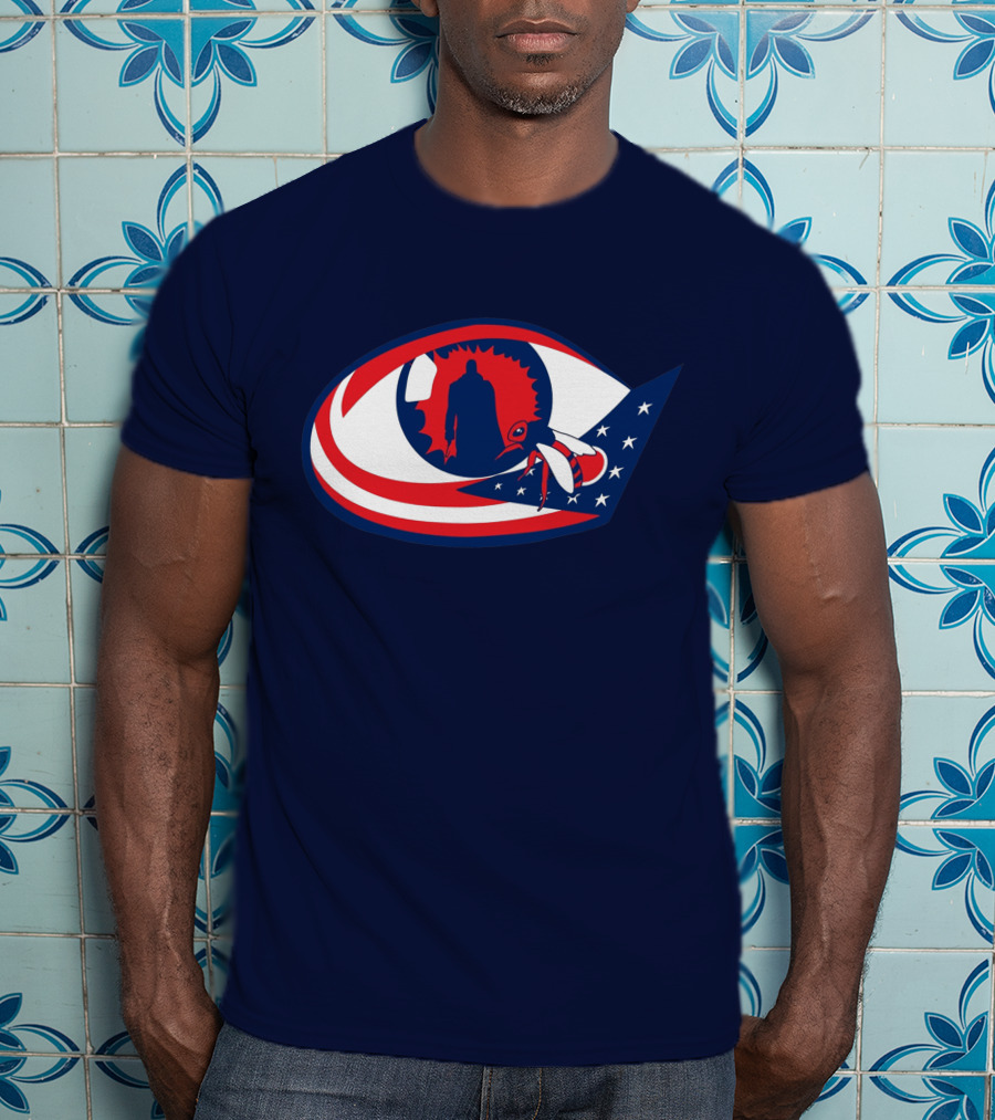 Columbus Candymans American Flag Eye And Bee T-Shirt