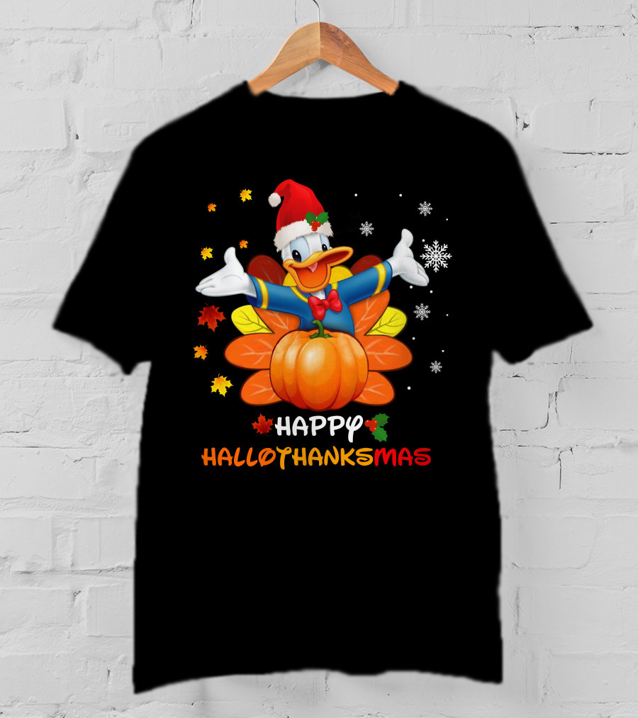 Happy HalloThanksMas Festive Donald T-Shirt