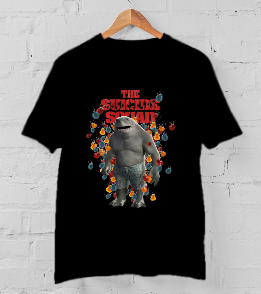The Suicide Squad King Shark Bombs Explosion T-Shirt