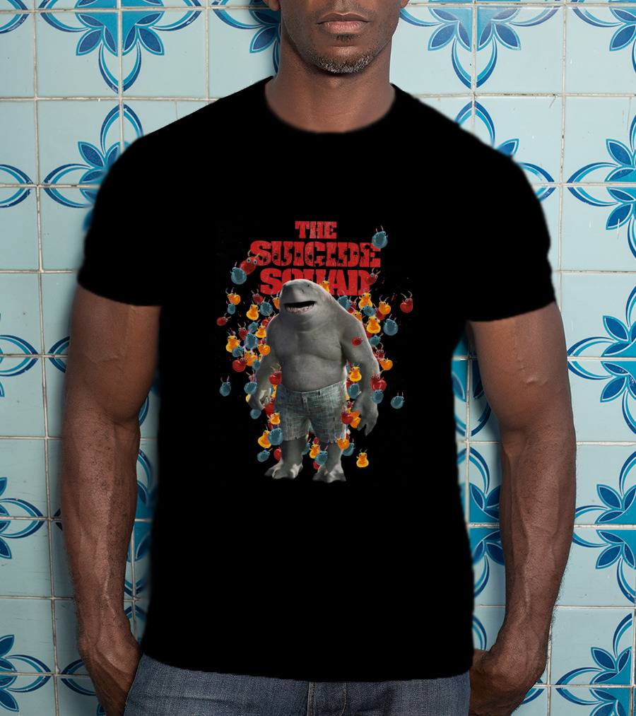 The Suicide Squad King Shark Bombs Explosion T-Shirt