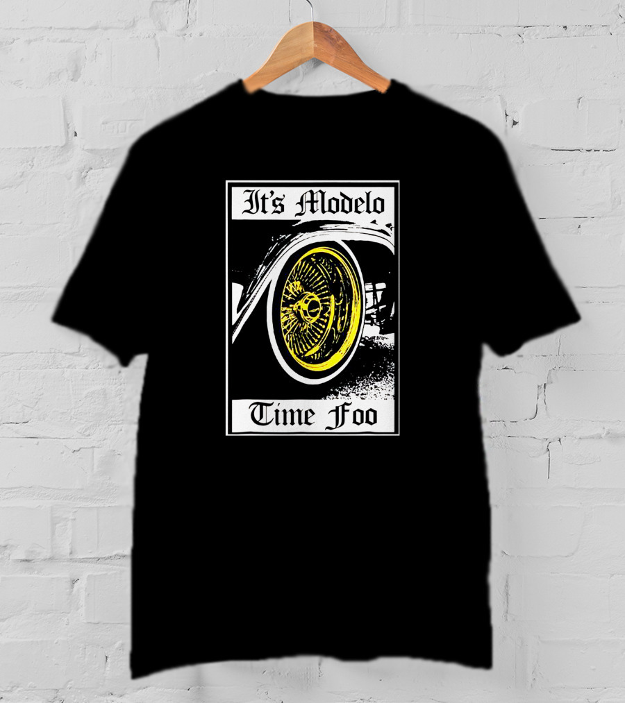 It's Modelo Time Foo Car Wheel T-Shirt