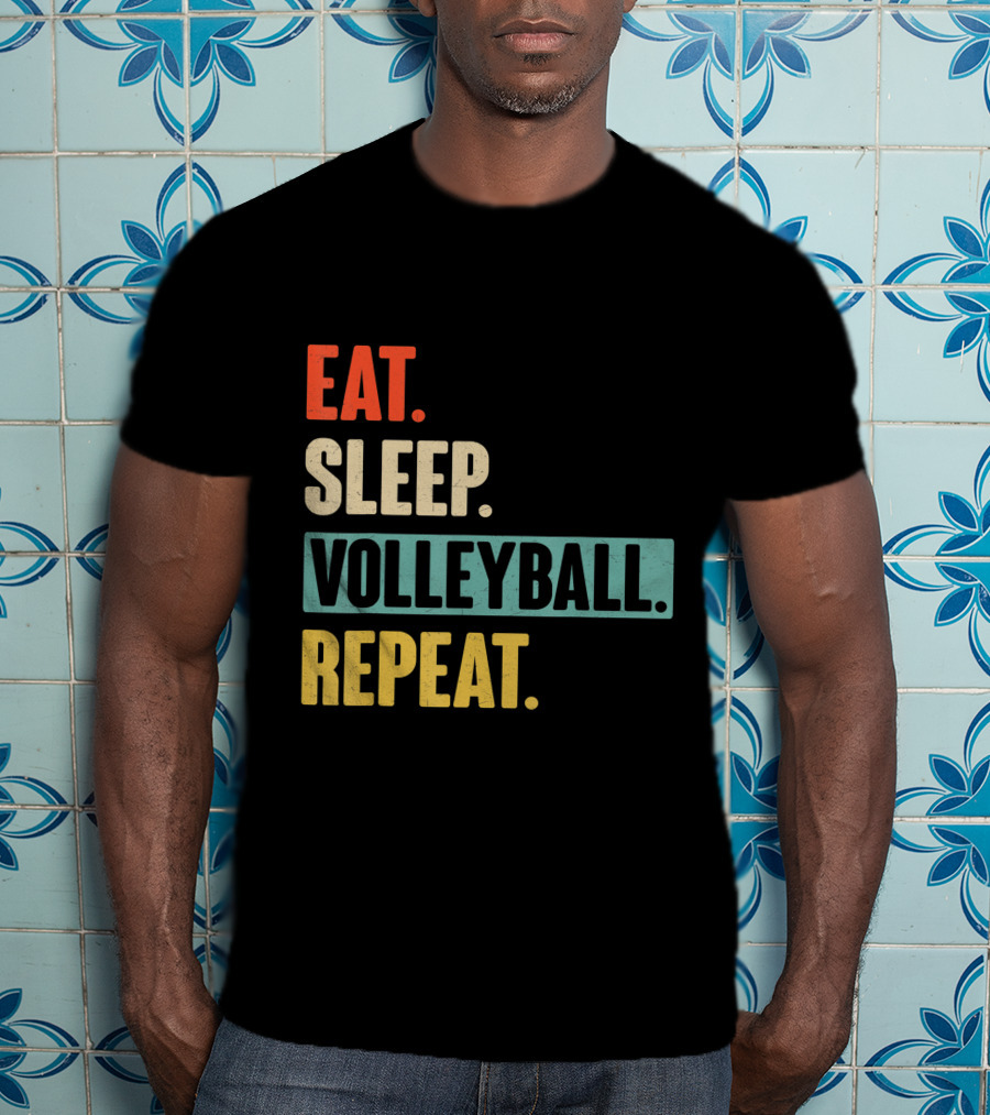 Eat Sleep Volleyball Repeat Vintage Volleyball Classic T-Shirt