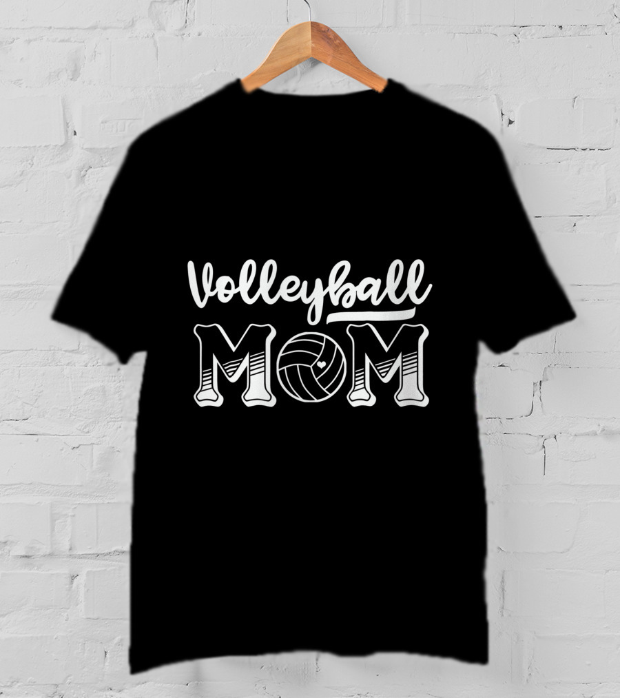 Volleyball Mom Volleyball With Heart T-Shirt
