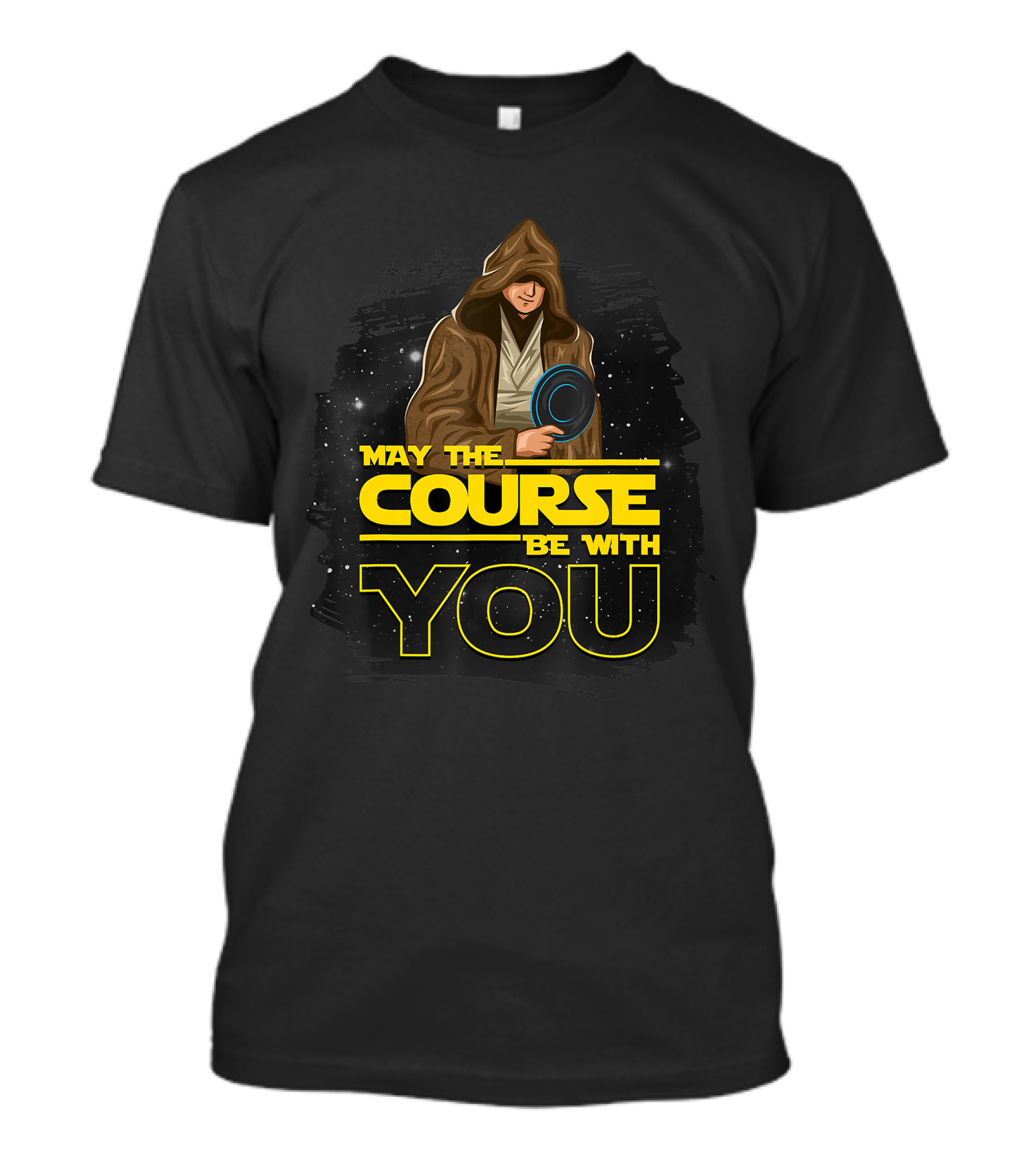 May The Course Be With You Disc Golf Jedi T-Shirt