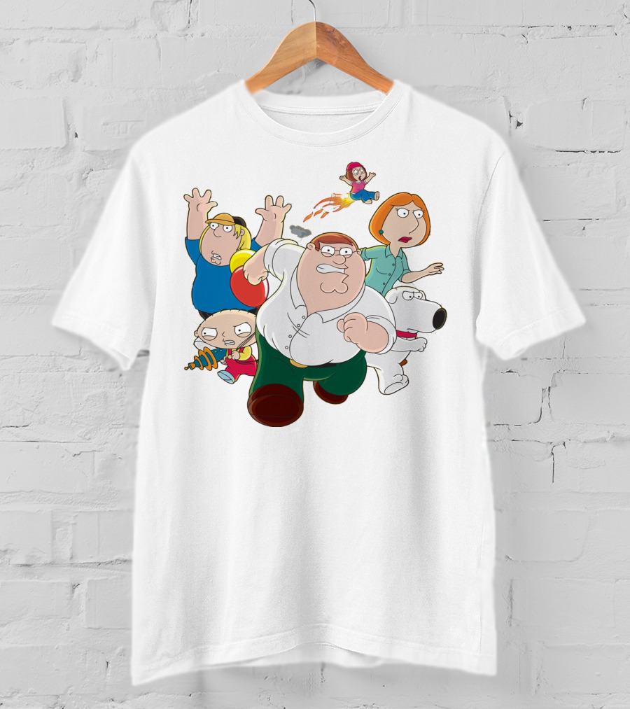 Family Guy Peter Lois Brian Stewie Meg Chris Running Team T-Shirt