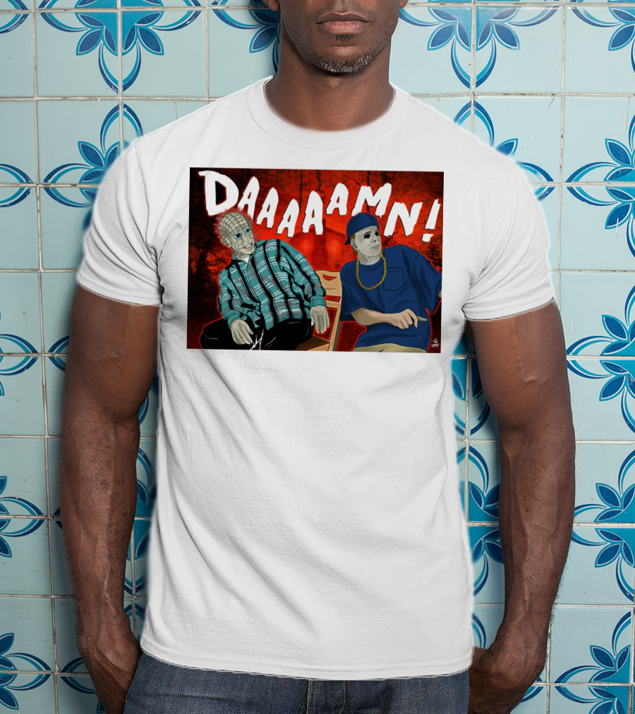 Daaaamn Horror Parody Friday Movie Scene T-Shirt