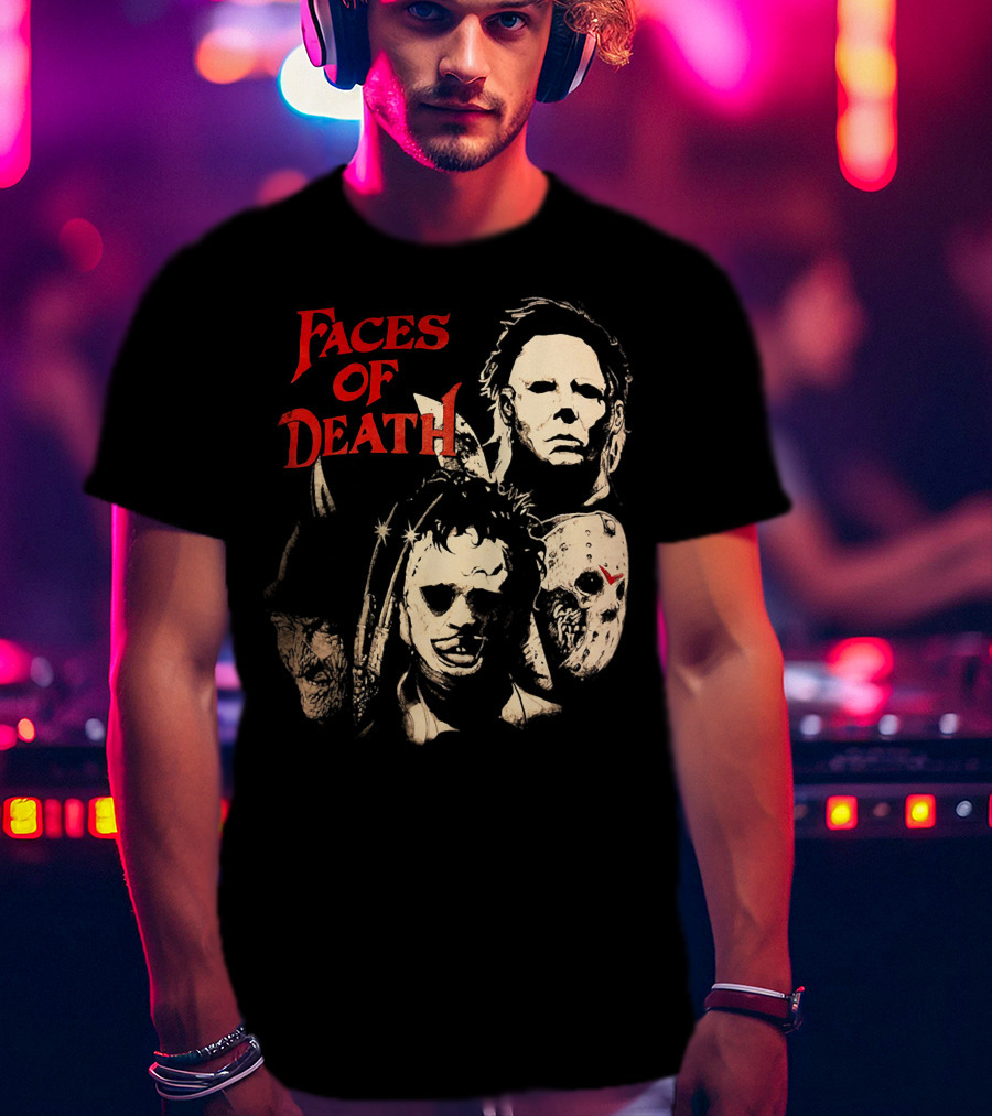 Faces Of Death Michael Myers Horror Icons T-Shirt