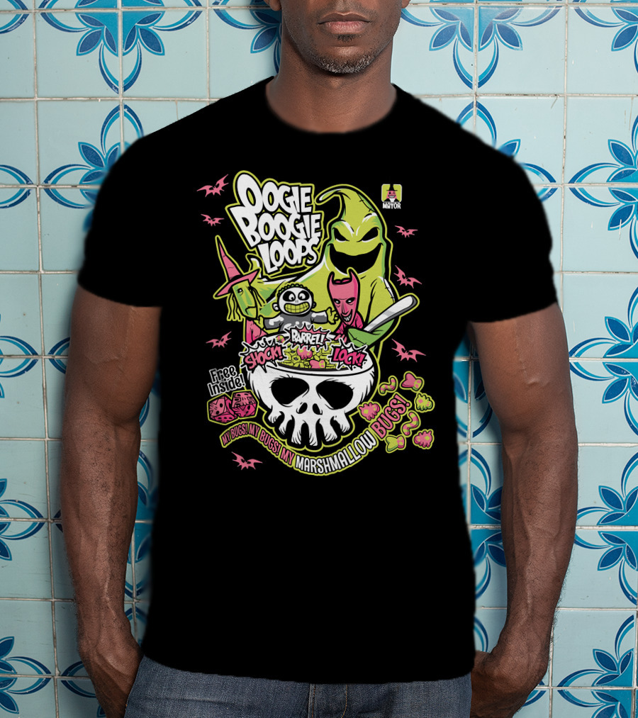Oogie Boogie Loops Shock Barrel Lock Free Inside Bugs My Bugs My Marshmallow Bugs T-Shirt