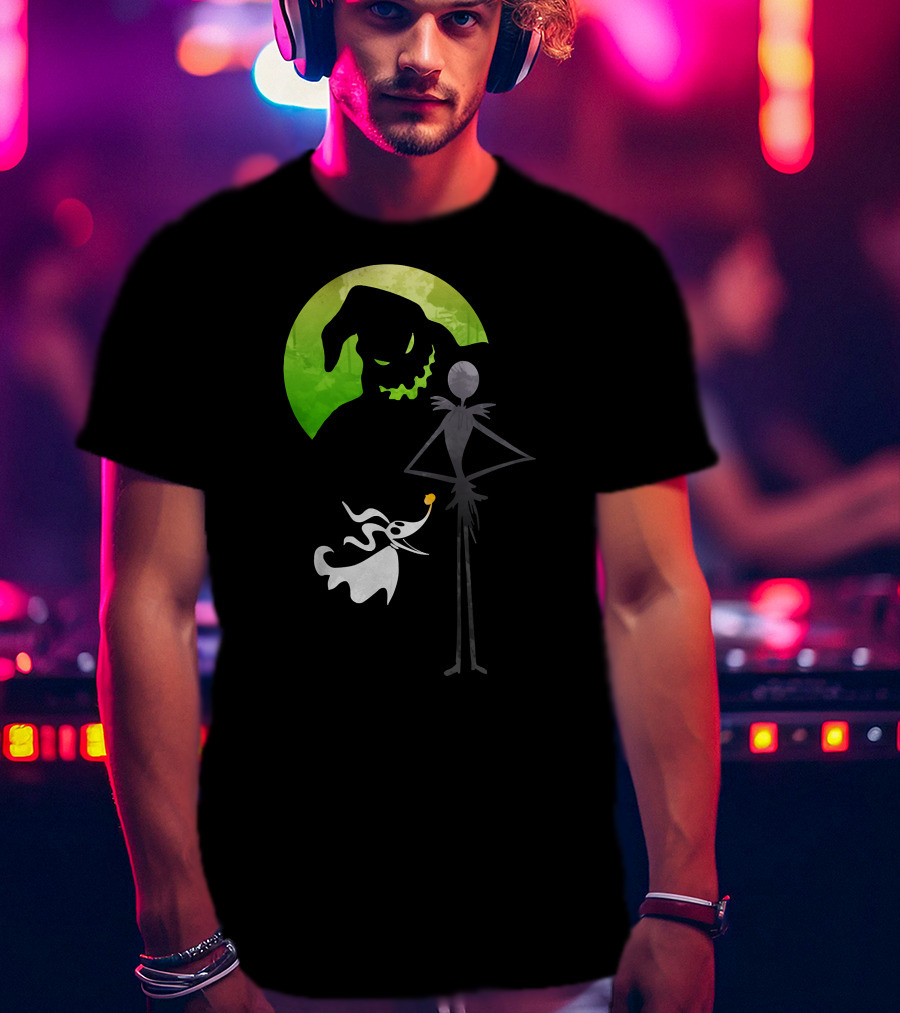 Jack Skellington Zero Oogie Boogie Moon T-Shirt