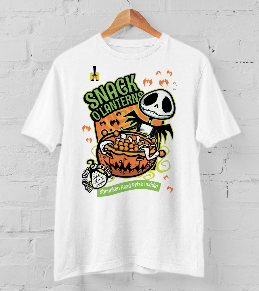 Snack O'Lanterns What's This Shrunken Head Prize Inside T-Shirt