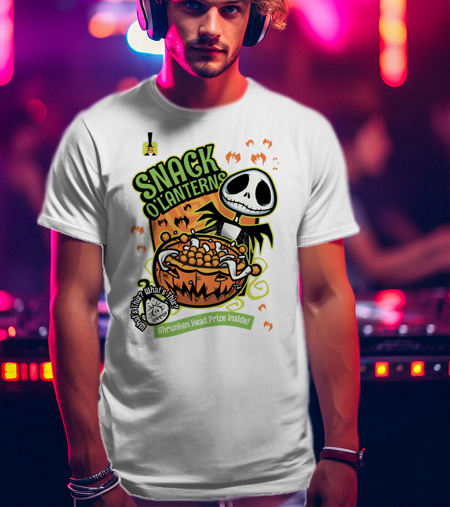 Snack O'Lanterns What's This Shrunken Head Prize Inside T-Shirt