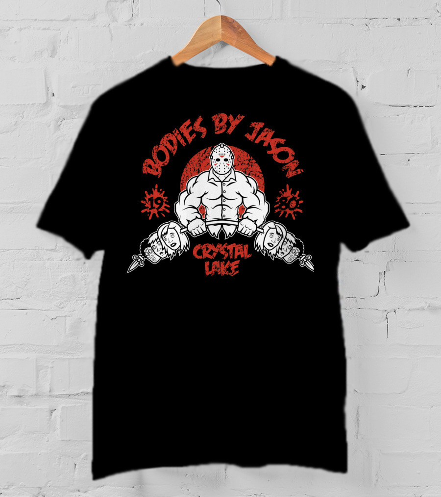 Bodies By Jason Crystal Lake 1980 Vintage Horror Masked Killer T-Shirt