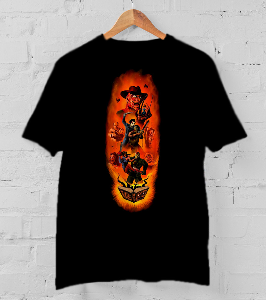 Freddy Kurger Michael Myers Freddy Krueger Michael Myers Iconic Horror Characters T-Shirt