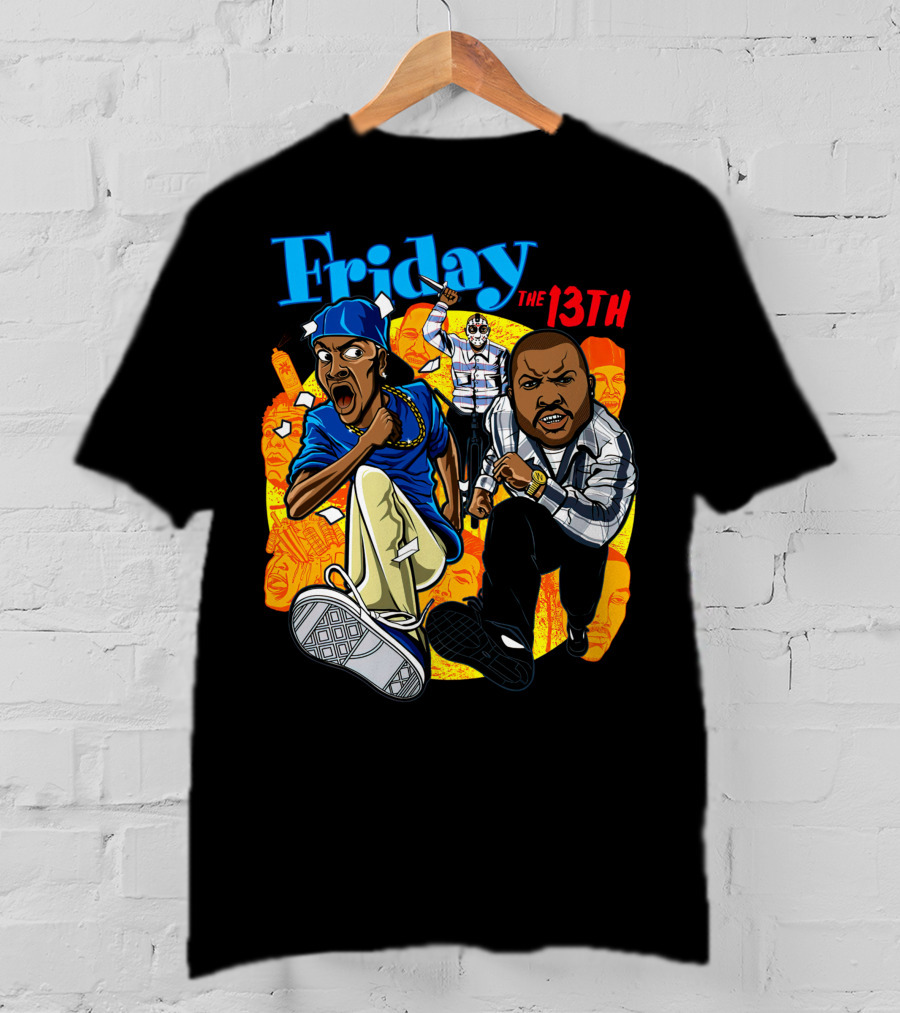 Friday The 13th Crossover With Ice Cube And Chris Tucker Characters T-Shirt
