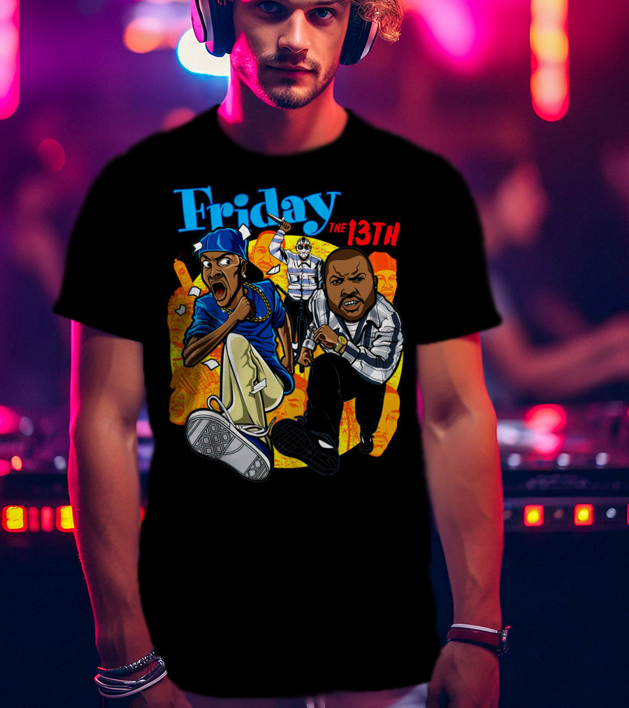 Friday The 13th Crossover With Ice Cube And Chris Tucker Characters T-Shirt