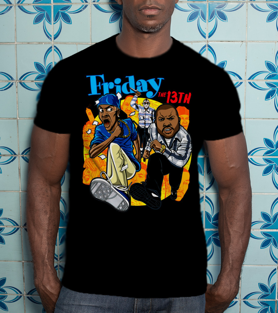 Friday The 13th Crossover With Ice Cube And Chris Tucker Characters T-Shirt