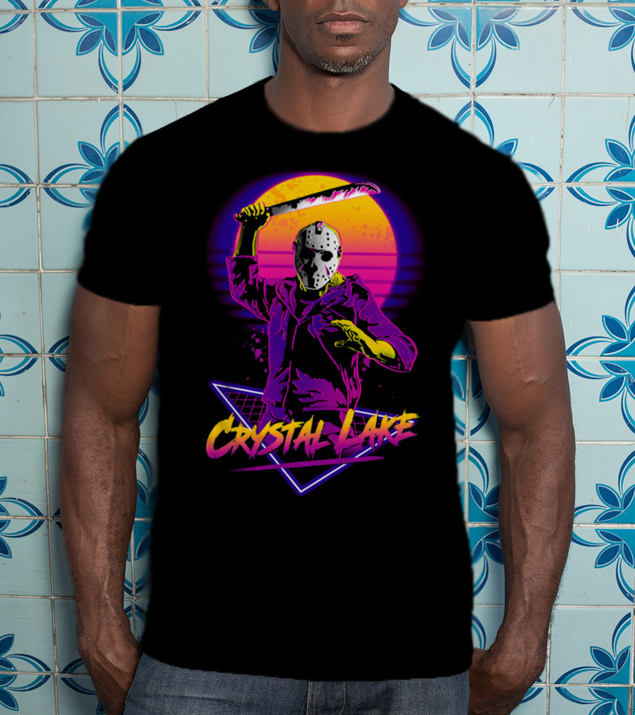 Jason Voorhees Neon Crystal Lake T-Shirt