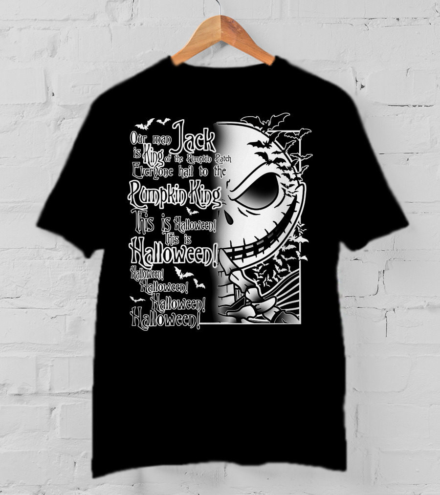 Jack Pumpkin King Halloween This Is Halloween Hail To The King T-Shirt
