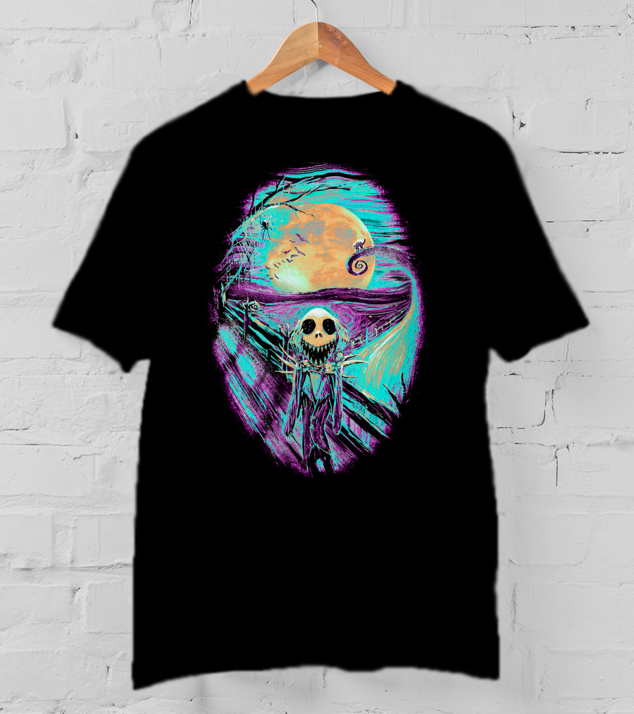 The Scream Before Christmas Nightmare Jack Moon Scene T-Shirt