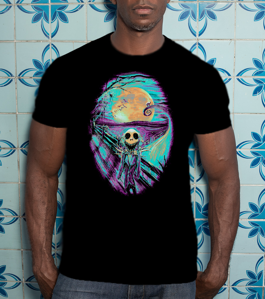 The Scream Before Christmas Nightmare Jack Moon Scene T-Shirt