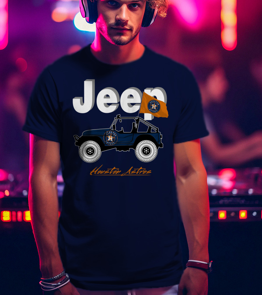 Jeep Houston Astros Flag T-Shirt
