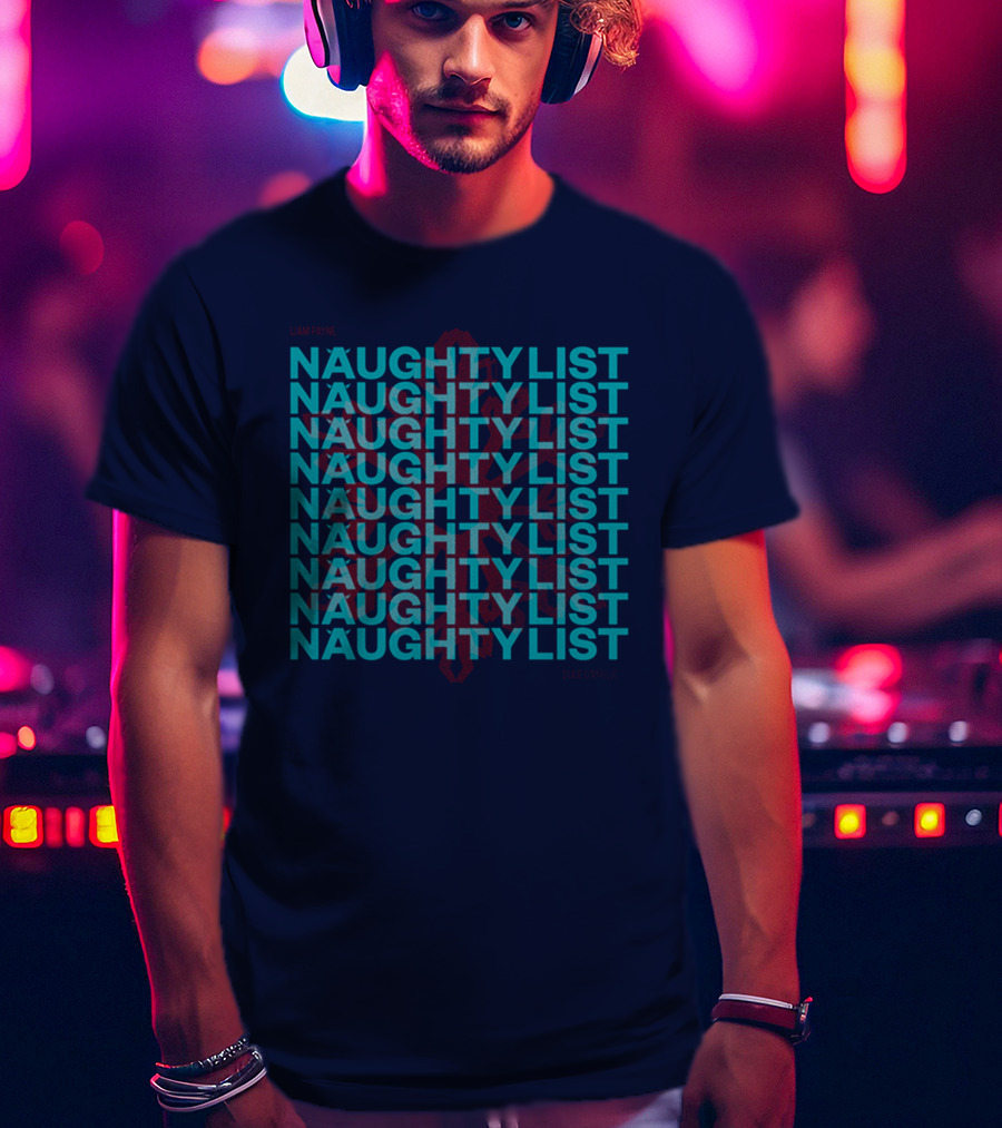 Liam Payne Naughty List Merch Shop Exclusive T-Shirt