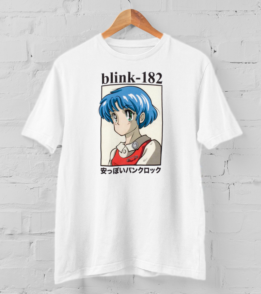 Blink 182 Anime Style Art Punk Rock Kanji T-Shirt