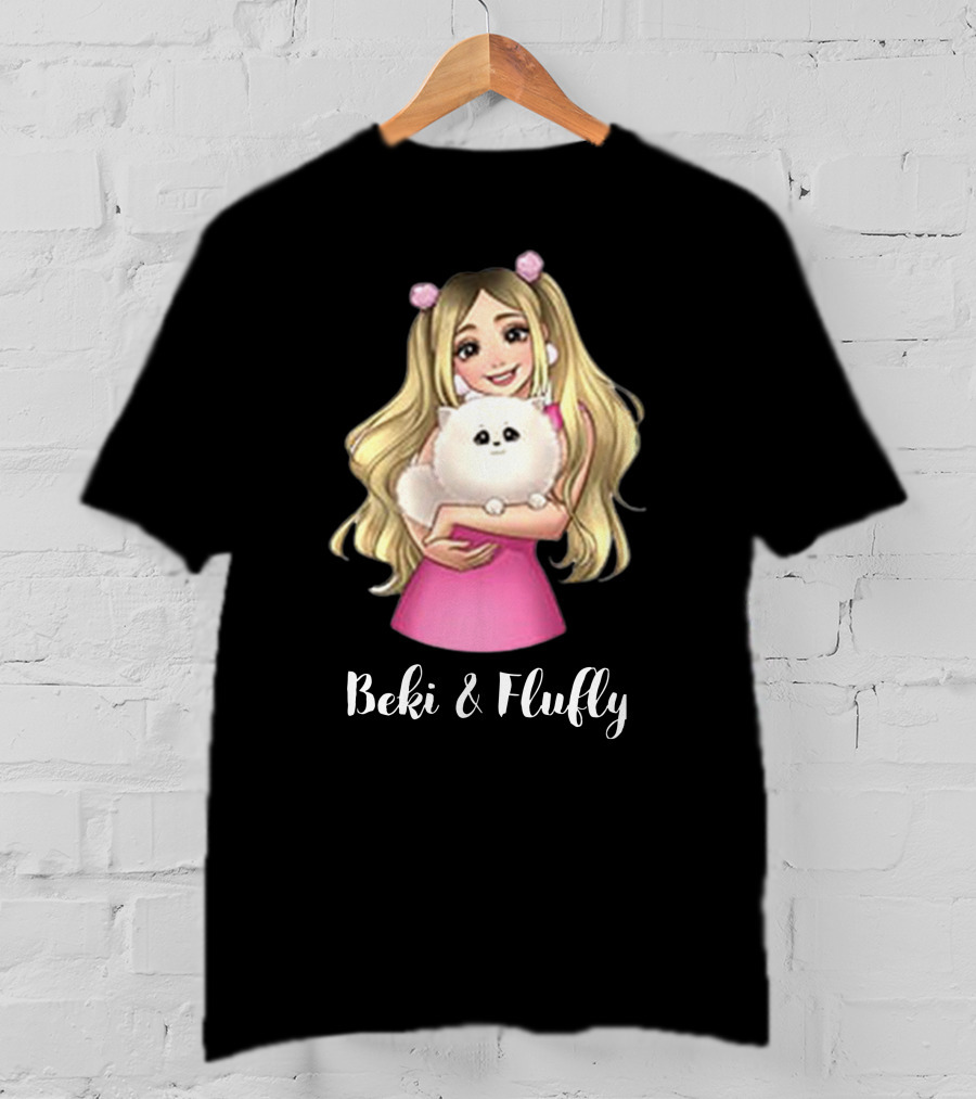 Rebekah Wing Beki And Fluffy Anime Style Pink Dress T-Shirt
