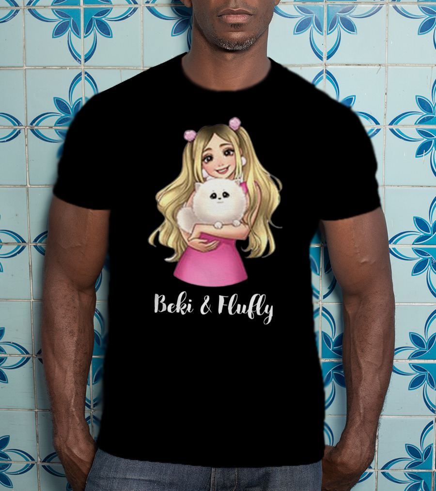 Rebekah Wing Beki And Fluffy Anime Style Pink Dress T-Shirt