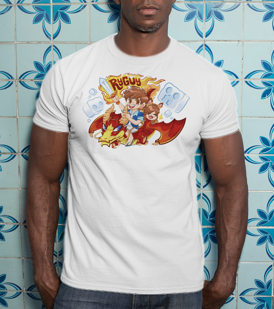 RyGuy Rocky Red Dragon Riding Adventure Fun T-Shirt