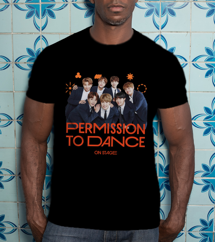 BTS Permission To Dance On Stage Group Photo T-Shirt
