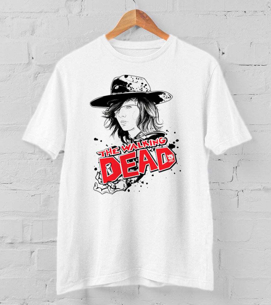The Walking Dead Character Art Black Hat T-Shirt