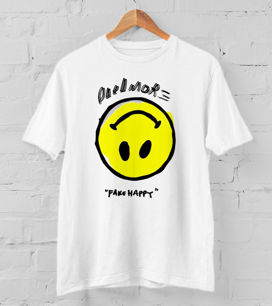 Paramore Fake Happy Smiley T-Shirt