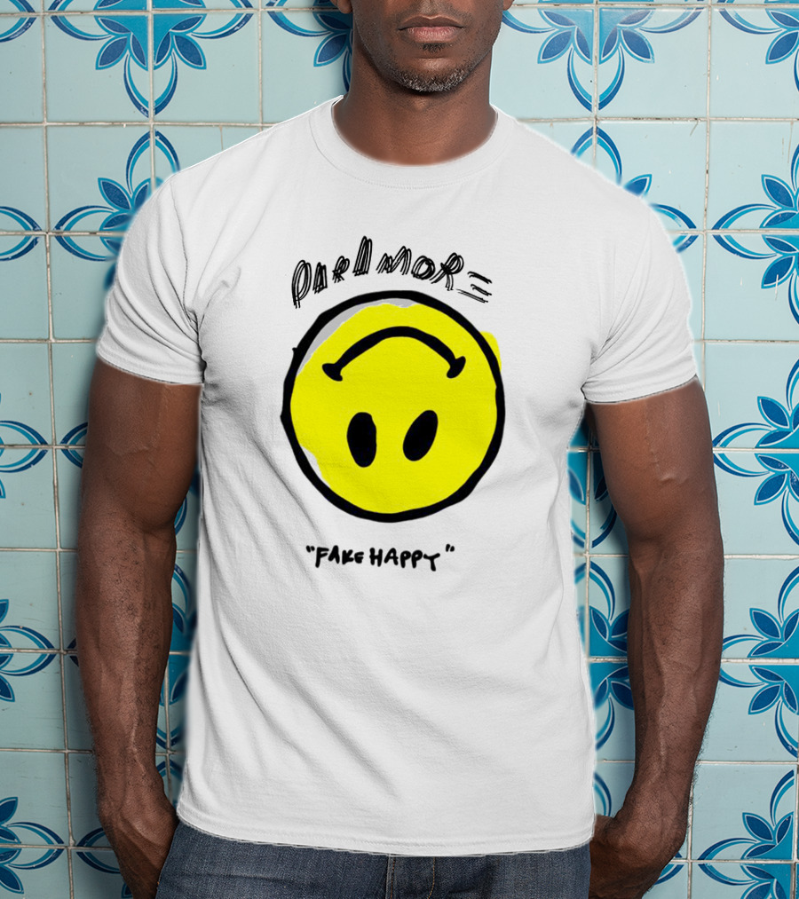 Paramore Fake Happy Smiley T-Shirt