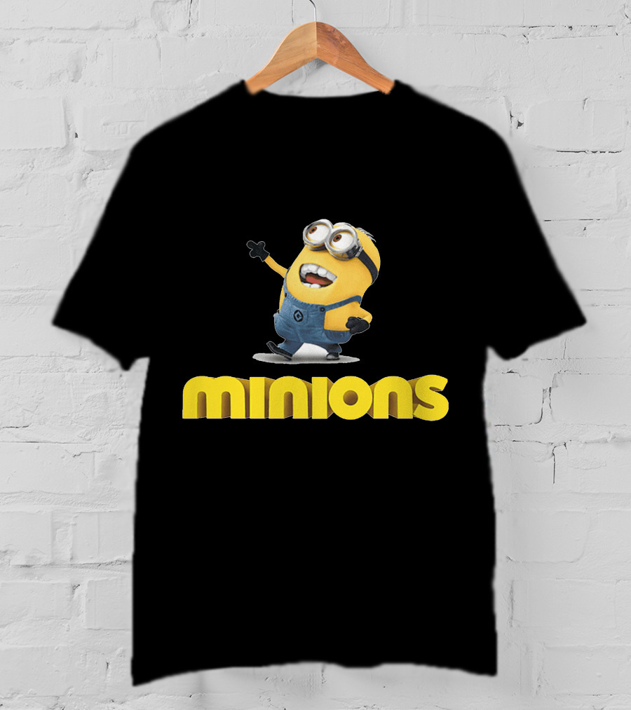 Minions Character With Iconic Yellow Costume And Goggles T-Shirt