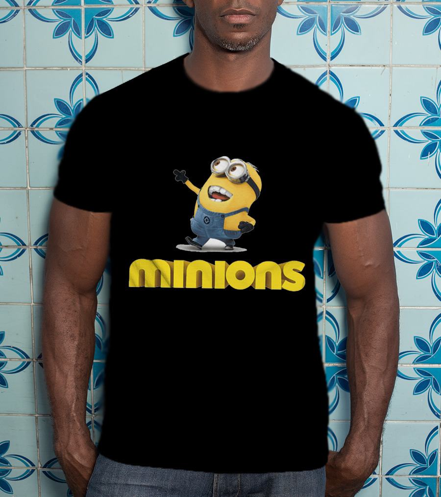 Minions Character With Iconic Yellow Costume And Goggles T-Shirt