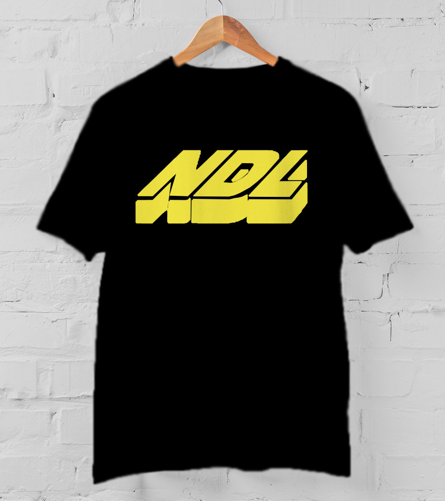 NDL Yellow Block Text Merchandise T-Shirt