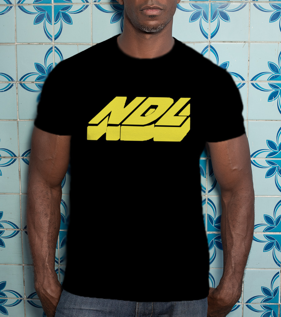 NDL Yellow Block Text Merchandise T-Shirt