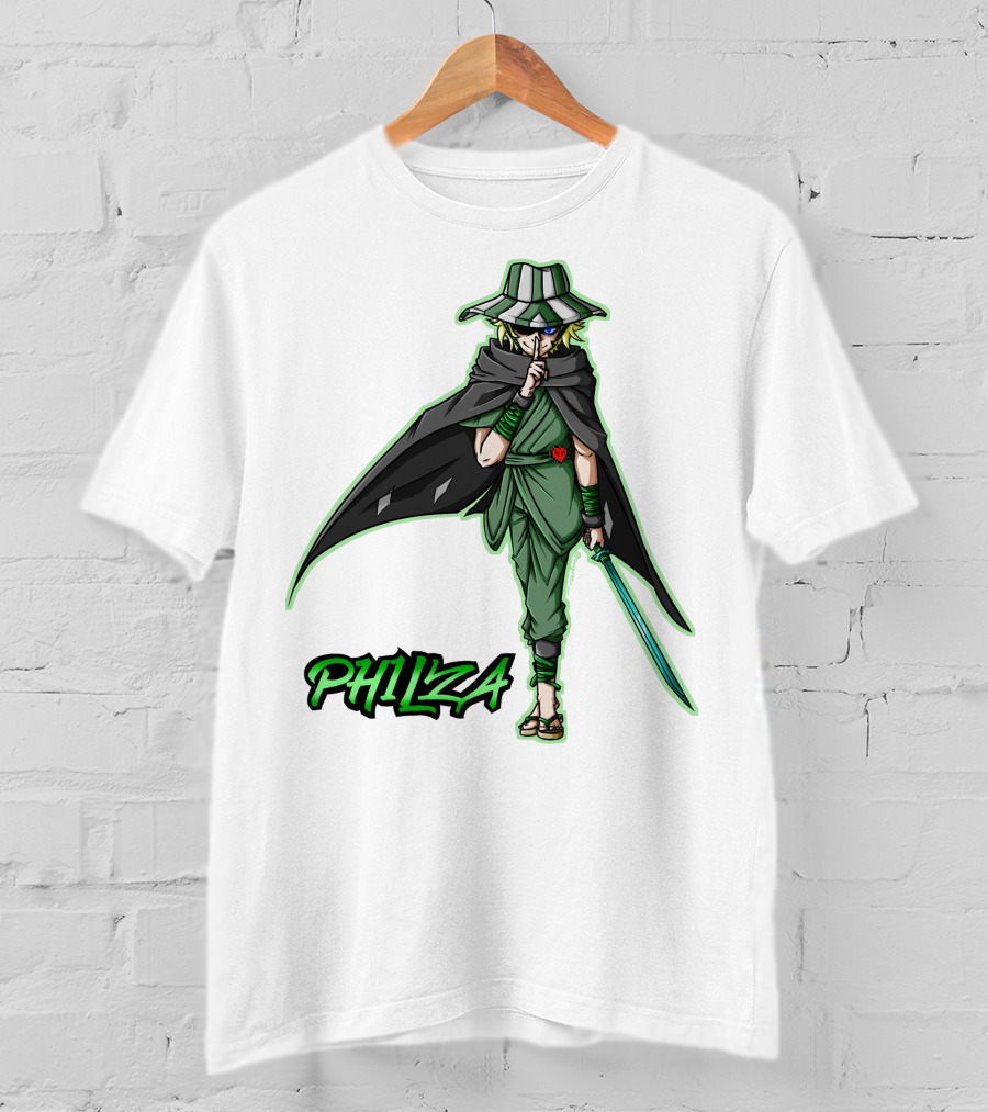 PH1LZA Ninja Warrior Style With Sword And Cloak T-Shirt