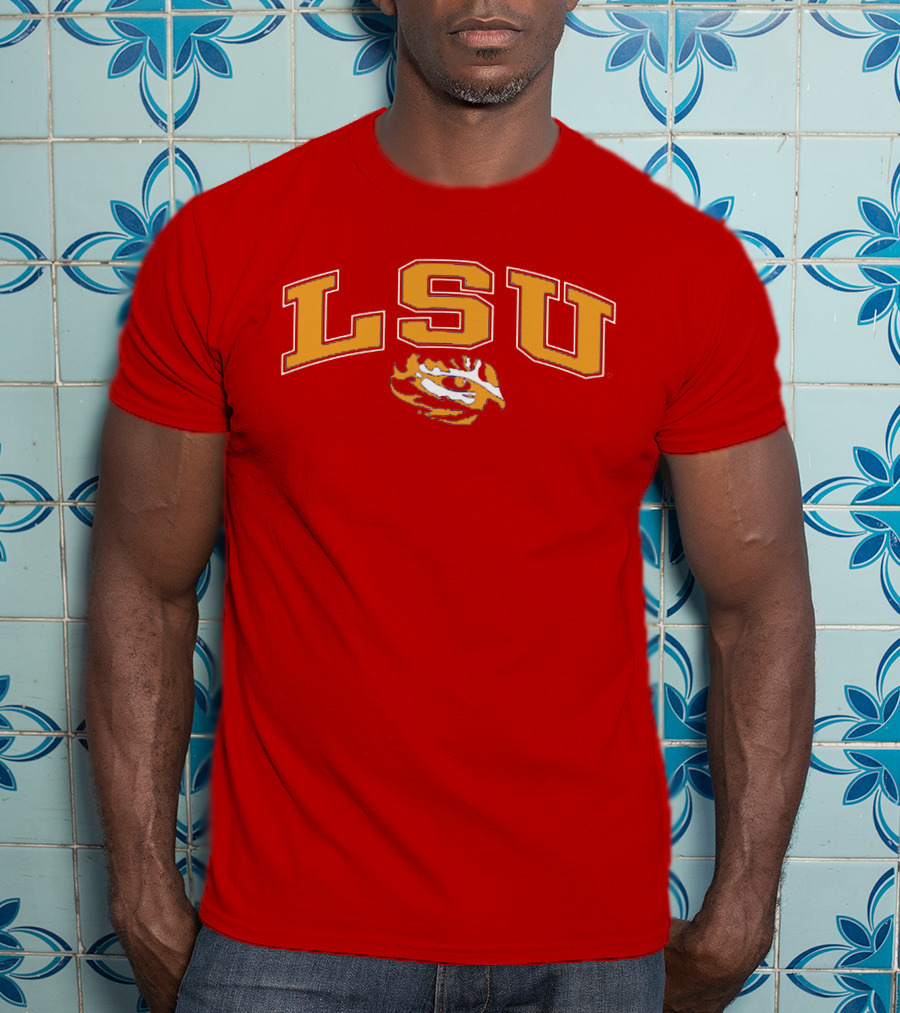 LSU Tigers Eye Emblem T-Shirt
