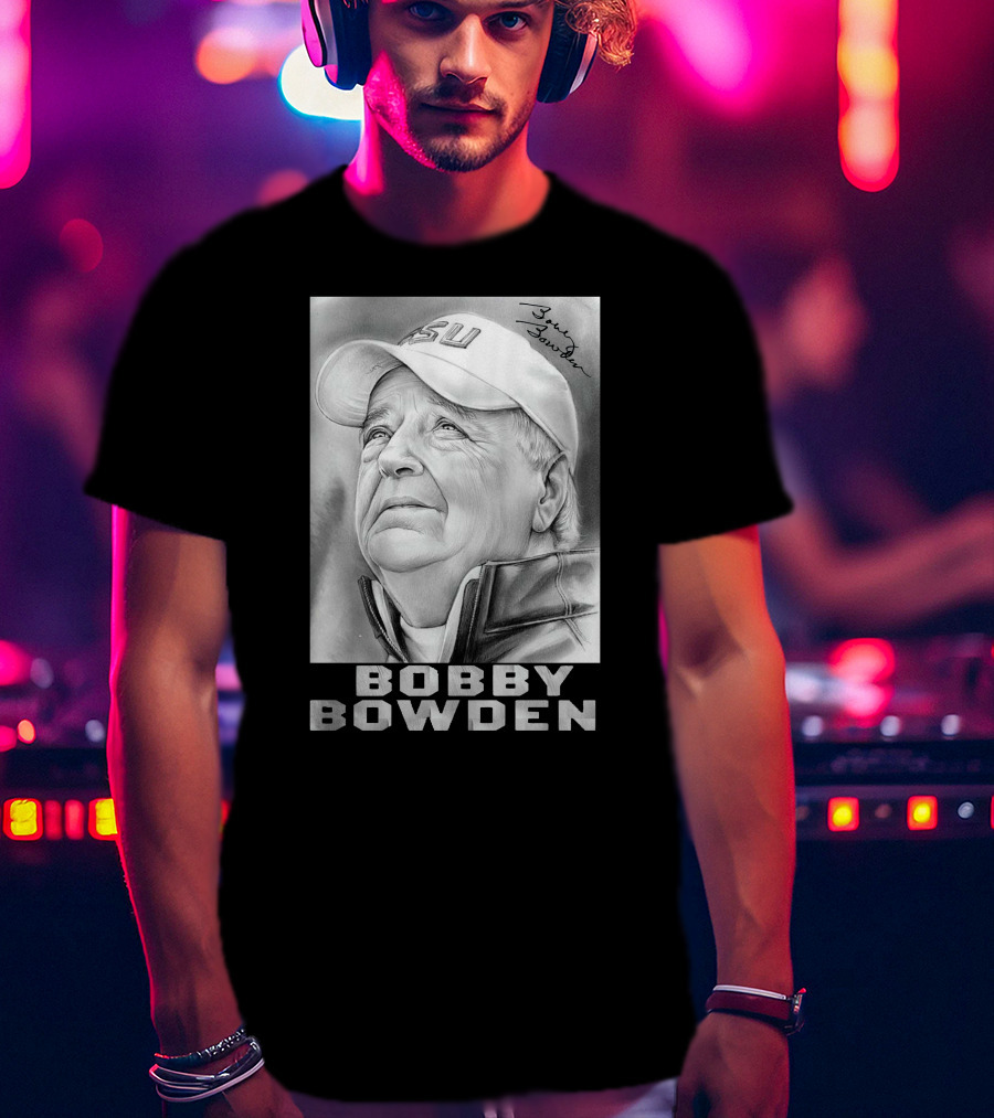 Bobby Bowden FSU Dadgummit Daggum Legend T-Shirt