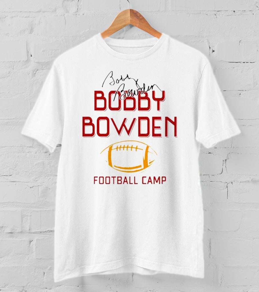 Bobby Bowden Football Camp With Autograph And Football T-Shirt
