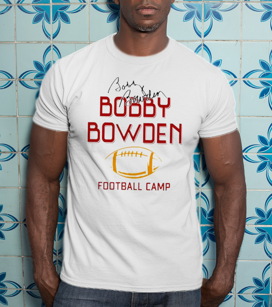 Bobby Bowden Football Camp With Autograph And Football T-Shirt