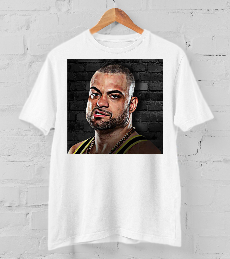 Eddie Kingston Brick Wall Background T-Shirt