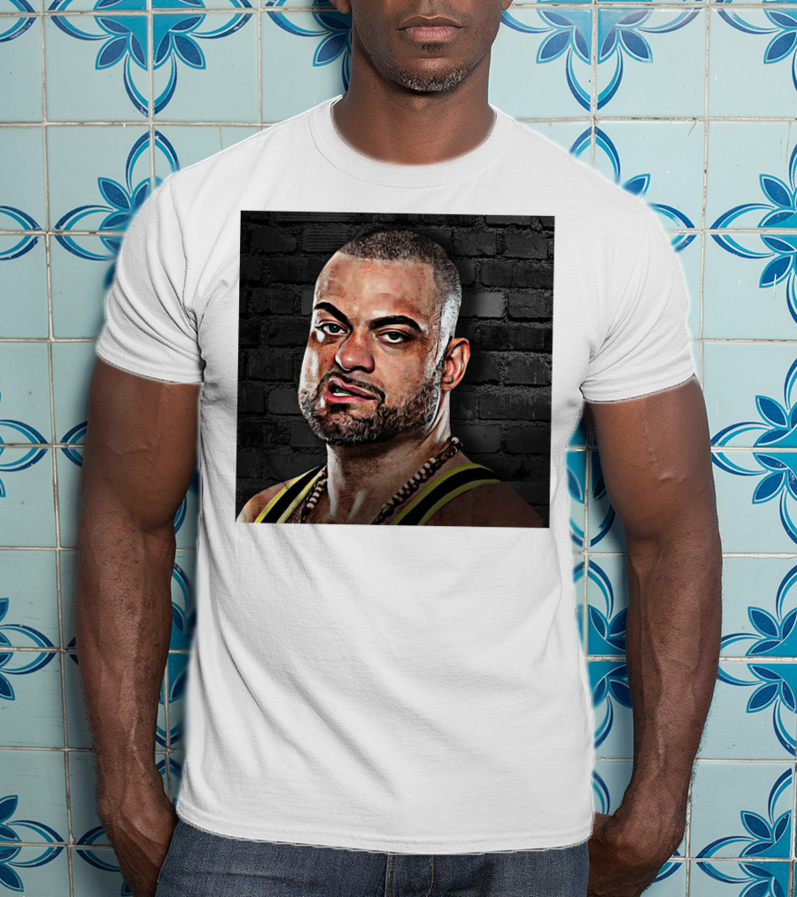 Eddie Kingston Brick Wall Background T-Shirt